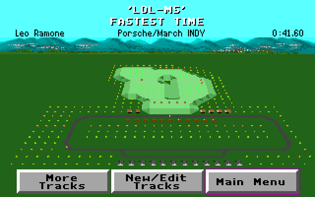 LOL-MS (click in the picture to download the track): LabOnline Motor Speedway: Very short and very easy track. My granny is able to complete it.